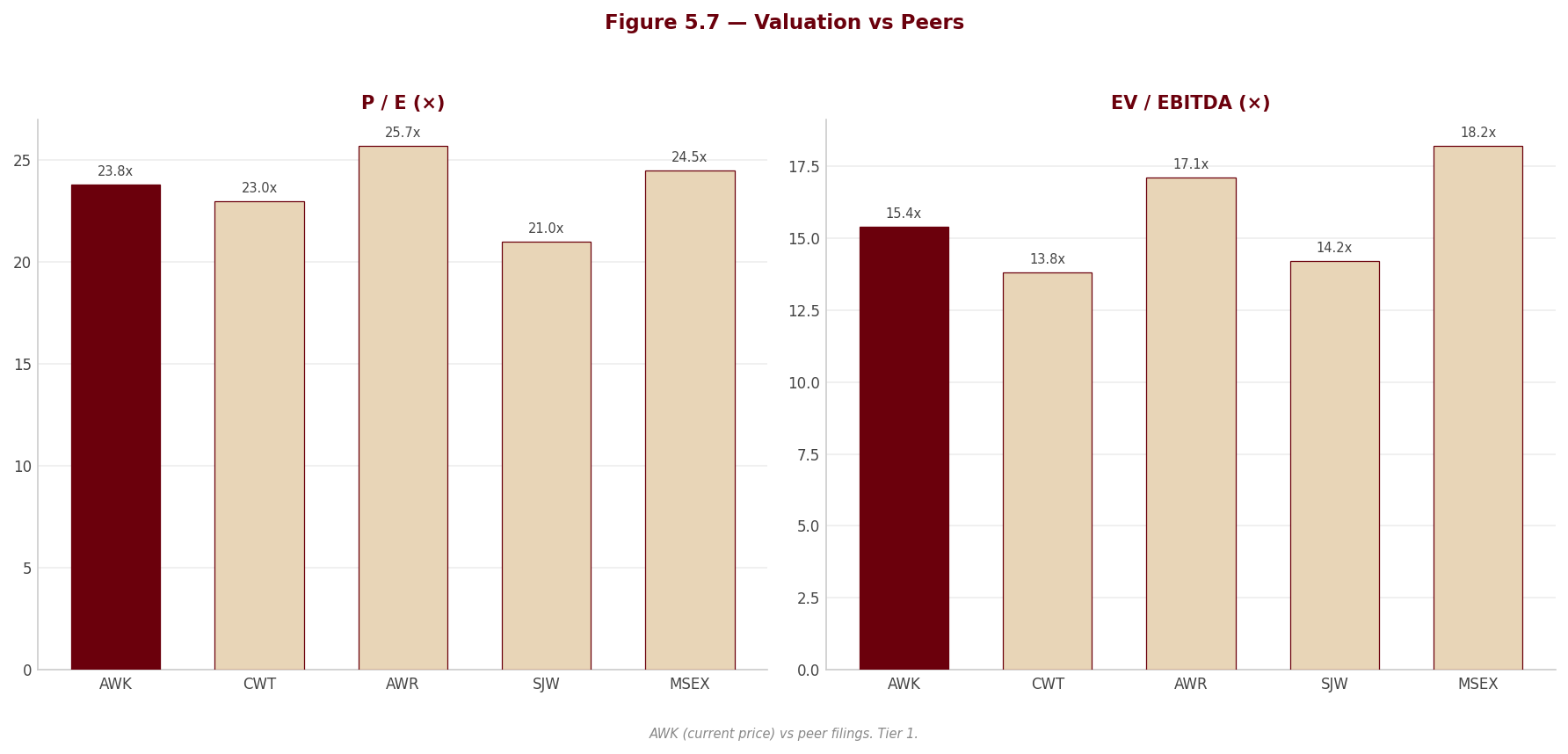 Figure 5 7 Peer Valuation